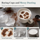 🔥 Köp 1 få 1 gratis!☕✨ Schabloner för latte art i rostfritt stål – Skapa enkelt latte art av baristakvalitet