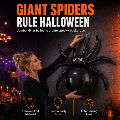 🎁Köp 2 få 1 gratis🔥Halloween-ballong i form av en spindel med klor – för festdekoration och fotorequisita