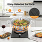 📢📢50 % RABATT!! ⏰Tjock stekpanna i rostfritt stål med nonstick-beläggning och lock, platt