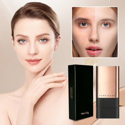 🎁Köp 2 få 1 gratis🔥✨ SUDDA UT RODNAD & OJÄMNHETER – Täck och blenda direkt med inbyggd borste – 2-i-1 Foundation Stick
