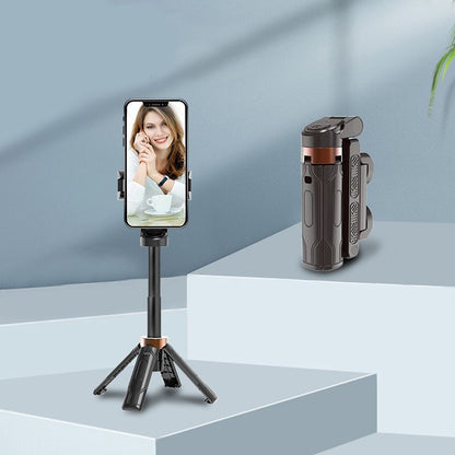 🔥🎁Nyhet 50 % RABATT🔥Fickstor Fällbar Bluetooth Selfiepinne med Inbyggd Stativ