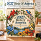 🔥🎁Nyhet 50 % RABATT🔥2027 Års väggkalender ”Birds of America”