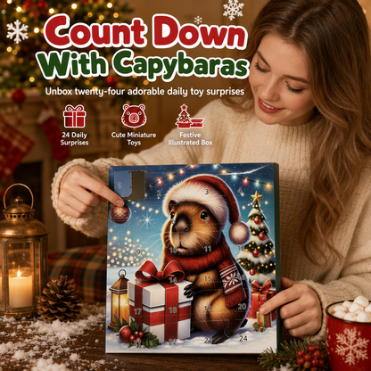 🔥🎁Nyhet 50 % RABATT🔥Capybara-julkalender