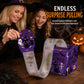 🎃 Köp 2, få 1 gratis✨ Halloween-överraskningspresentlåda där man drar ut pengar – Interaktiv festkassa med oändligt sedelband, kusligt jack-o’-lantern-tema och tålig kartong – Snabb uppsättning på 3 minuter för roliga ”bus eller godis”-stunder 🎁