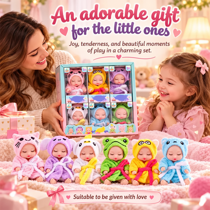🎁Köp 2 få 1 gratis🔥🧸 Mini babydockor | 6 söta stilar