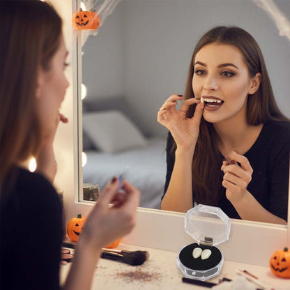 🎁Köp 1 få 1 gratis🔥Realistiska vampyrtänder för halloween