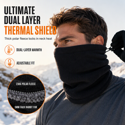 🔥🎁Nyhet 50 % RABATT🔥🏂 REDO FÖR KYLAN – Skydda hals och nacke med tät fleece som känns mjuk mot huden utan klumpiga halsdukar – Dubbelisolerad neck warmer för vinteräventyr