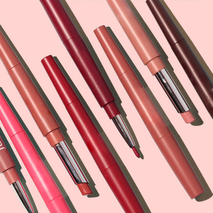 🎁Köp 2 få 1 gratis🔥🔥🎉Läppstift och läppkonturpenna