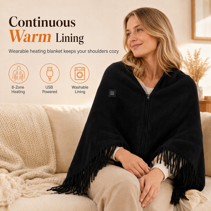 ⏳Nur für kurze Zeit – 50% RABATT⏰Elektrische beheizte Schal-Decke für Frauen🧣✨