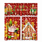 🔥50% RABATT!!📢🎄 Julköksgardiner Set – Festlig charm för dina köksfönster ✨