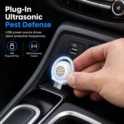 🐭🎁Köp 2 få 1 gratis🔥! Håll oönskade skadedjur på avstånd utan kemikalier – portabel USB-driven ultraljudsskrämmare
