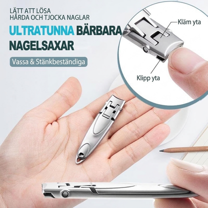 🎁Köp 2 få 1 gratis🔥⏳50 % rabatt under en begränsad tid💥Tunt bärbart nagelklippset