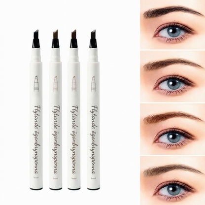 ✨🎁Köp 1 få 1 gratis🔥! ✨ Microblading-Ögonbrynspenna med Fyruddig Spets – Naturliga, Hårfina Linjer