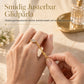🎁Köp 2 få 1 gratis🔥💍Justerbar ring av mässing med zircon i marquise-form och mjuk kedja för kvinnor - Enkel ring med dragkedja för pekfingret