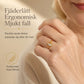 🎁Köp 2 få 1 gratis🔥💍Justerbar ring av mässing med zircon i marquise-form och mjuk kedja för kvinnor - Enkel ring med dragkedja för pekfingret