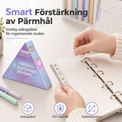 📚🎁Köp 2 få 1 gratis🔥🩹Hålförstärkningslapp, enkel att montera för håljustering✨