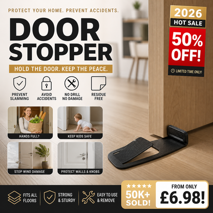 🚪Köp 1, få 1 gratis!✨ Adhesive Door Stopper Protector | No Drill