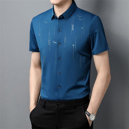 2023 Sommar Anti-rynkor Ice Silk Shirt