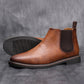 Fri leverans -  Chelsea boots i vintageläder för män