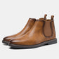 Fri leverans -  Chelsea boots i vintageläder för män