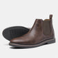 Fri leverans -  Chelsea boots i vintageläder för män
