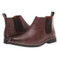 Fri leverans -  Chelsea boots i vintageläder för män